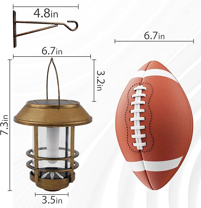 Otdair Solar Wall Lantern Outdoor, Flickering Flames Solar Sconce Lights Outdoor, Hanging Lamps Wall Mount for Front Porch, Patio and Yard, 2 Pack, Yellow Bronze-Ruum Studio Home