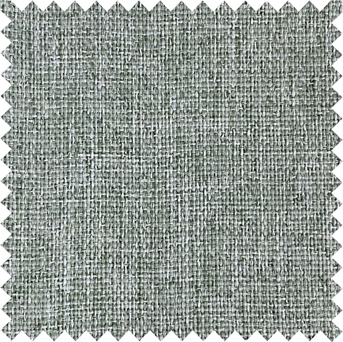 Macochico Pinch Pleated Blackout Curtains 102 Inches Long 100% Light Blocking Fog Green Linen Drapes for Bedroom Living Room Farmhouse Shabby Chic Burlap Curtains with Tieback 72”Wx102”L 1 Panel-Ruum Studio Home