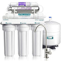 APEC Water System ROES-PHUV75 Essence Series Top Tier Alkaline Mineral pH+ and UV Ultra-Violet Sterilizer 75 GPD 7-Stage Ultra Safe Reverse Osmosis Drinking Water Filter System-Ruum Studio Home
