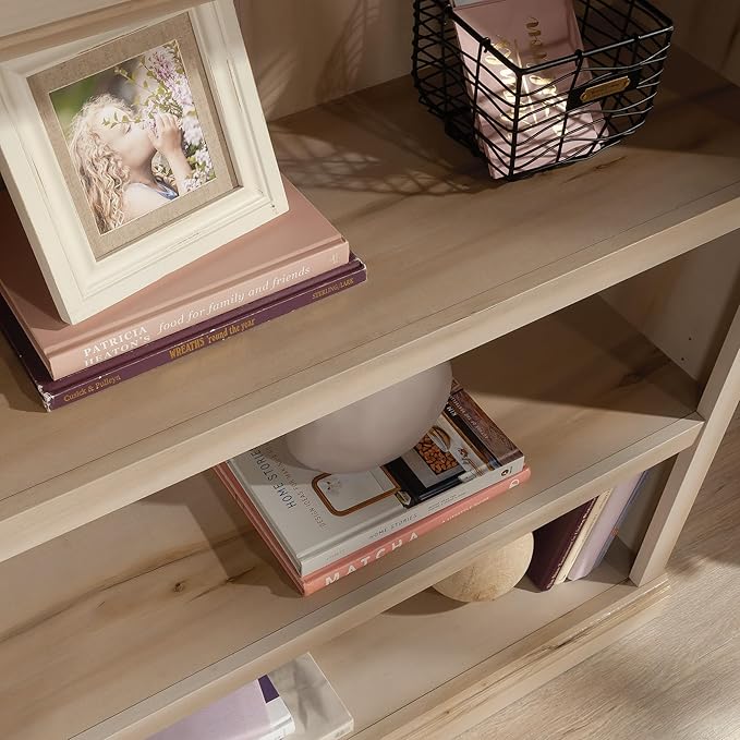 Sauder Miscellaneous Storage 3-Shelf Display Bookcase, Pacific Maple Finish-Ruum Studio Home