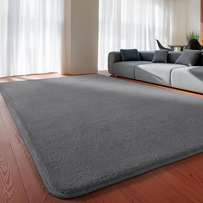 Sour Lemon 6x9 Area Rugs for Living Room, Soft Large Area Rug Fluffy Rugs for Bedroom，Machine Washable Area Rug Non Slip Carpet Rug for Living Room Playroom Kids Room Home Decor-Ruum Studio Home