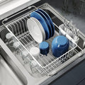 Dish Drying Rack in Sink, Small Dish Drainers for Inside Sink, Over The Sink Dish Racks, Stainless Steel Drying Rack with Utensil Holder, White-Ruum Studio Home
