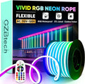 GZBtech RGB LED Neon Rope Lights 66FT/20M, AC 110-120V Waterproof Color Changing LED Rope with Remote Controller, Dimmable Multi Color Neon Rope Lighting for Indoor Outdoor Commercial Use-Ruum Studio Home