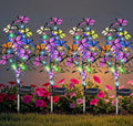 Solar Garden Lights Outdoor Waterproof Garden Decor, 4 Pack Upgraded 240 LED 54 Butterfly Colorful Outdoor Solar Decor for Yard Patio Gifts for Womens Mom (4 Pack Butterfly)-Ruum Studio Home