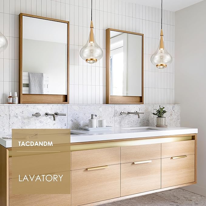 1-Light Teardrop Pendant Light, Brass Gold Ceiling Hanging Light Fxitures, LED Light Fixtures Ceiling Glass Pendant Lighting for Kitchen Island Dining Room Bar-Ruum Studio Home