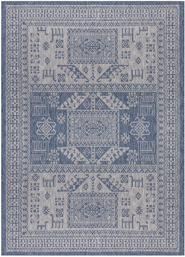 Keen Home Design Terrace Outdoor Area Rug - 6x9 Washable Indoor/Outdoor Rug for Patio, Kitchen, Balcony, Beach, Garden, Deck and Porch, Size: 6'x8'10"-Ruum Studio Home