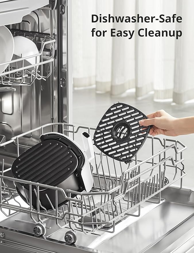 COMFEE' Compact 2.1 Quart Air Fryer with 12 Menu Options, Adjustable Timer & Temperature Control 180-400 degrees F, Dishwasher-Safe Nonstick Fry Basket with Stainless Steel Finish-Ruum Studio Home