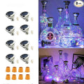 Solar Wine Bottle Lights Outdoor, Cork Lights for Wine Bottles Waterproof, Fairy Lights Solar for Wedding Party Garden Patio Pathway Decor, Suitable for Most Wine Bottle Mouths-MultiColor (8 Pack)-Ruum Studio Home