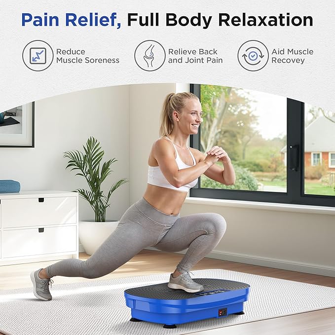 FEIERDUN Vibration Plate Exercise Machine, Vibration Plate for Lymphatic Drainage, Power Plate Vibration Platform for Weight Loss, Toning & Wellness-Ruum Studio Home