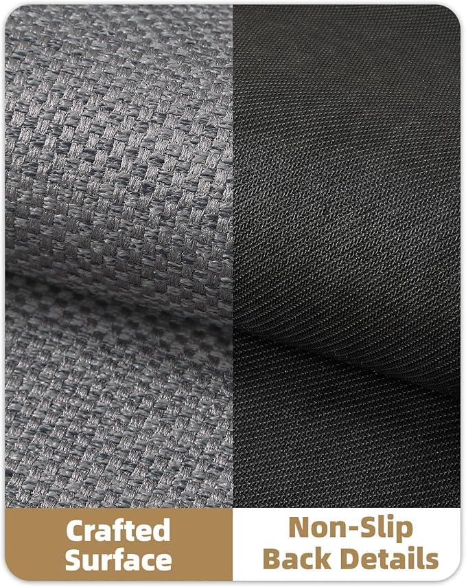 Color&Geometry Front Door Mat Indoor 27"x59", Rugs for Entryway, Non Slip Washable Low-Profile Inside, Entry Mat Entry Rug Door Mat Indoor Entrance, Light Grey (Rolled-up NO Creases)-Ruum Studio Home