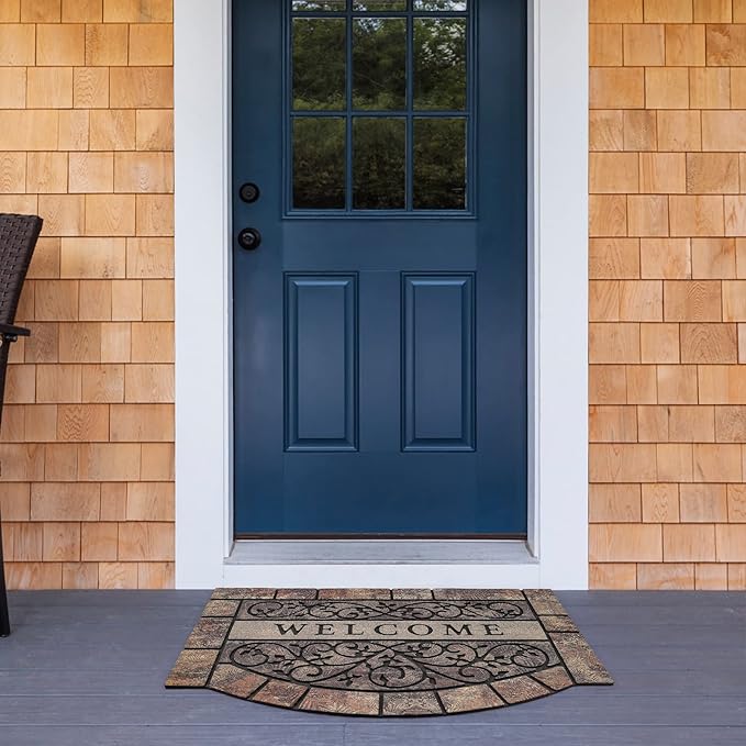 Thick Welcome Mats Outdoor, 24 * 36" Large Front Door Mat Entrance, Durable Welcome Mat for Front Door, Heavy Duty No Slip Rubber Outdoor Mats for Home Entrance-Ruum Studio Home