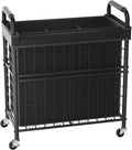 Laundry Hamper 3 Section, 145L Rolling Laundry Sorter Basket with Wheels, 3 Compartment Clothes Organizer Cart, Pull-Out Removable Bags for Laundry Room, Bathroom, Bedroom, Black-Ruum Studio Home
