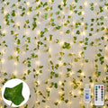 suddus Vines with Light for Bedroom, 200 LED Fairy Lights with Vines, Ivy Curtain Lights for Dorm, Wedding, Party, Wall, Indoor, Outdoor Decor, 6.5ft x 6.5ft-Ruum Studio Home