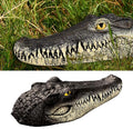 Floating Alligator Head,Alligator Head Decoy for Pool,Resin Crocodile Head for Swimming Pool and Pond,Deterrent Ducks,Predator,Heron etc,Outdoor Statues,Garden Home Decor Art-Ruum Studio Home