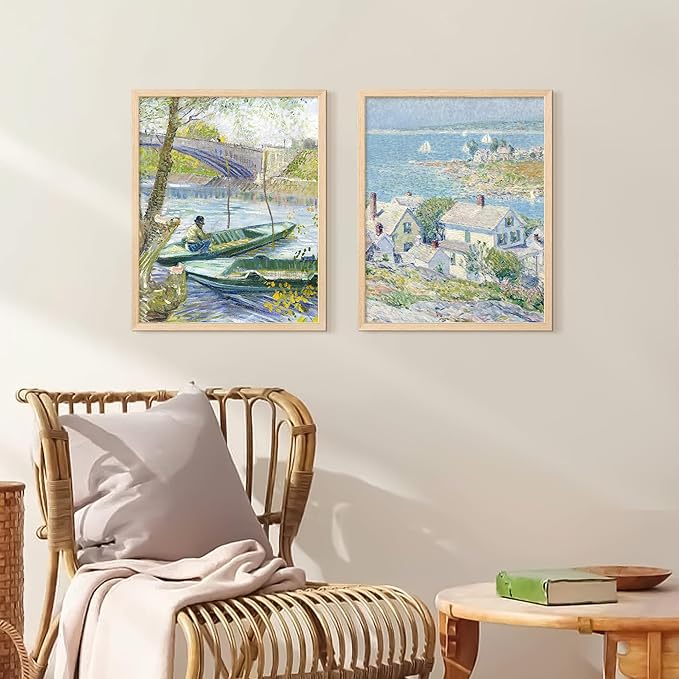 upsimples 16x20 Frames, Natural Solid Wooden Picture Frames, Display 11x14 with Mat or 16 x 20 Without, Vertical or Horizontal Wall Hanging, 1 Pack, Natural-Ruum Studio Home