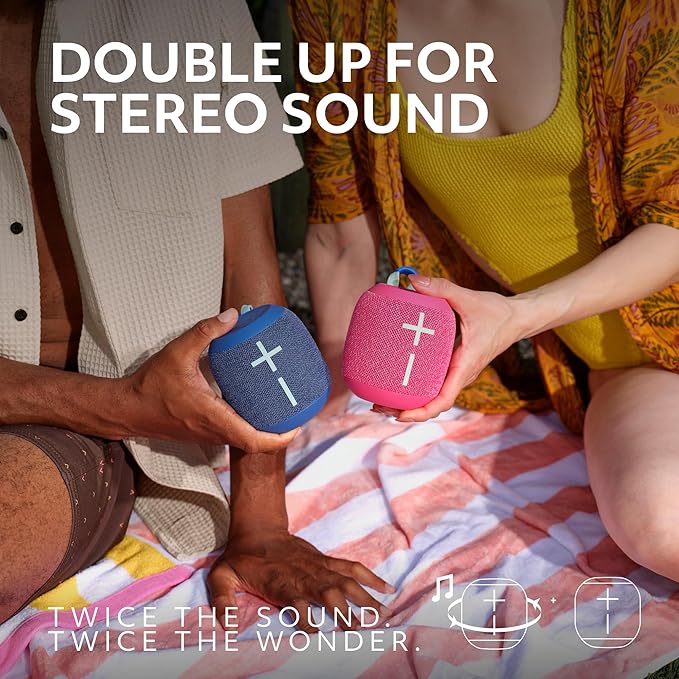 Ultimate Ears WONDERBOOM 4 Waterproof Bluetooth Outdoor Speakers with Big Bass & 360-Degree Sound, Dustproof Floating Wireless Speaker, 131ft Range - Black-Ruum Studio Home