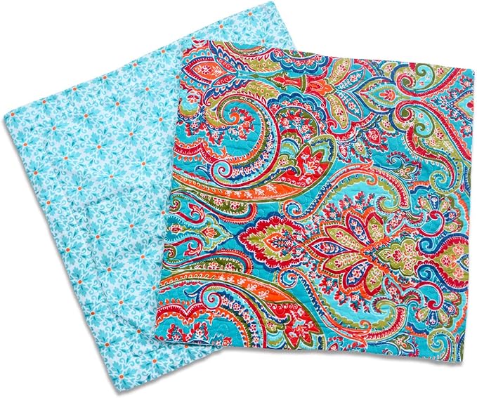 NEWLAKE European Gorgeous Floral Style Cotton Throw Pillow Covers (2 Pieces, 18X18 Inch)-Ruum Studio Home