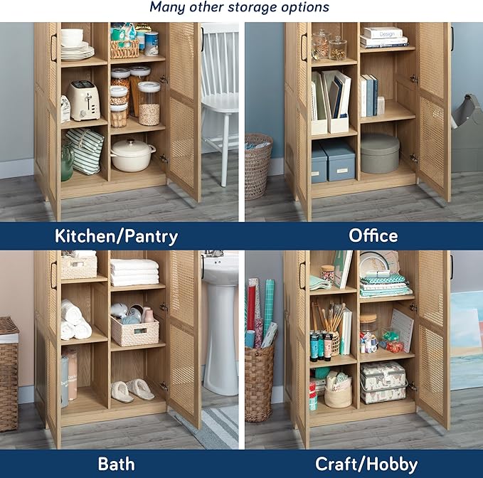 Sauder Miscellaneous Storage Cabinet, Harmony Ash Finish-Ruum Studio Home
