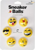 Sneaker Balls Emoji Sof Sole Shoe Eliminator & Remover, 3PK-Fresh, Clean Scent Blocks Odors-Twist-to-Activate, Colorful Designs, 6 Pack-Ruum Studio Home