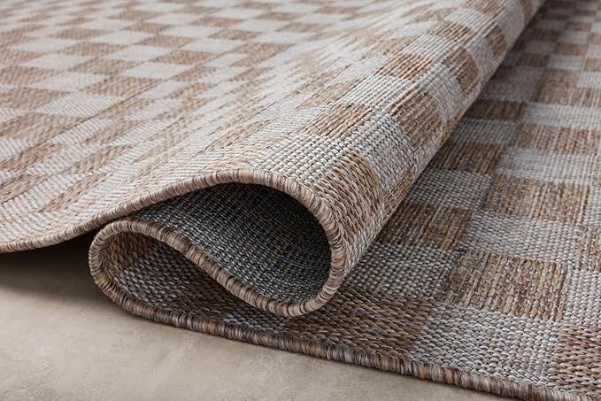 Loloi Amber Lewis Topanga Collection TOP-03 Natural/Dove 3'-11" x 5'-11" Indoor/Outdoor Accent Rug-Ruum Studio Home