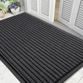 Yimobra Front Door Mat Outdoor Indoor Entrance, 100% Waterproof All-Season All Weather Doormat, Welcome Matt Outside Entry, Non Slip, Low Profile, Heavy Duty Patio Porch Floor Mats,47 x 32,Grey-Ruum Studio Home