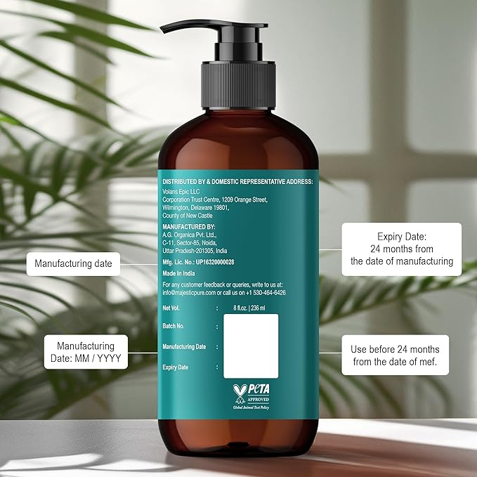 MAJESTIC PURE Vitamin E 70k Blend Massage Oil for Massage Therapy - Refreshing, and Relaxing - Natural Oils with Sweet Almond, Jojoba, Argan & Avocado - for All Skin Types - Men and Women - 8 fl oz-Ruum Studio Home