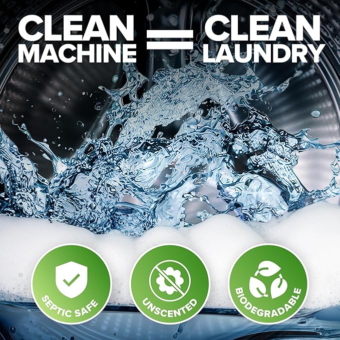 Heavy Duty Washing Machine Cleaner and Descaler - Deep Cleaning Tablets For Front Load or Top Load Washer (12 XL Tablets - One Year Supply)-Ruum Studio Home