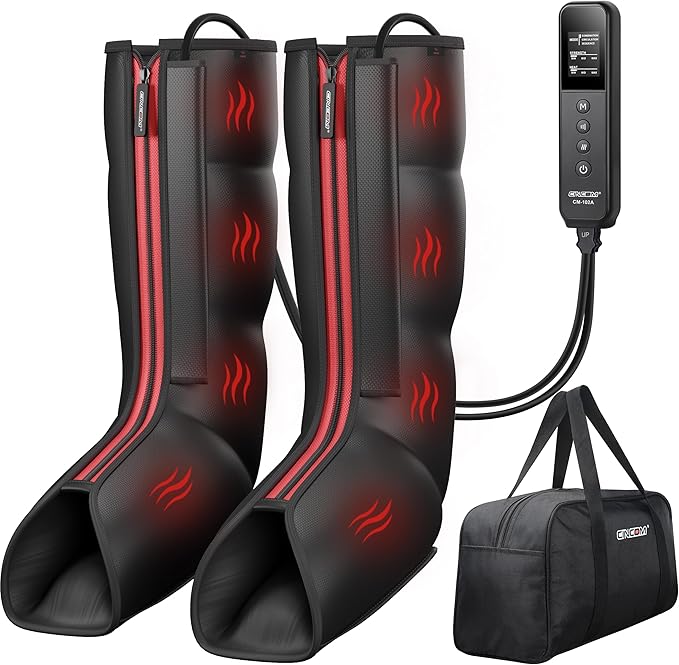 CINCOM Leg Massager with Heat and Compression for Circulation and Pain Relief Foot and Leg Massager Birthday Gifts for Women Men-Ruum Studio Home