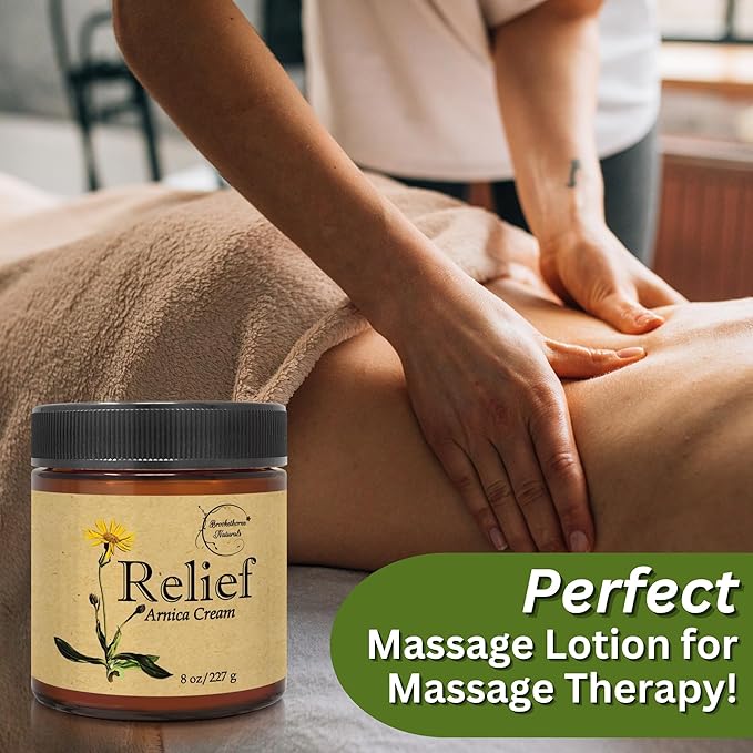 Relief Arnica Cream Natural Lotion for Effective Sore Muscle Relief | Arnica Bruise Cream with Lemongrass & Eucalyptus Essential Oils | Best Massage Lotion for Massage Therapy – 2 Pack-Ruum Studio Home