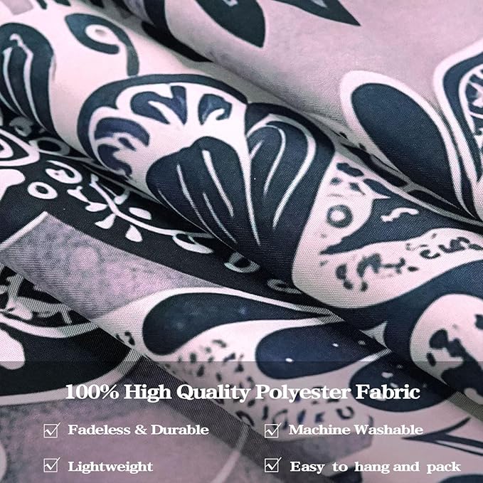 Fowocu Boho Floral Mandala Tapestry Wall Hanging Grey Bohemian Flower Medallion Tapestry Aesthetic Gray Black Hippie Indian Small Tapestries for Bedroom Living Room Dorm Decor 48 x 36 Inch-Ruum Studio Home