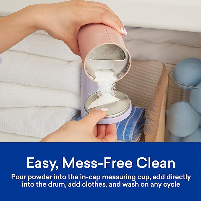 BLUELAND Oxi Laundry Booster Powder with Tin, Starter Set, Clear Skies Scent, 25 Loads, 17.6 oz, Plastic-Free, Eco Friendly, Oxy Cleaner, Stain Remover-Ruum Studio Home