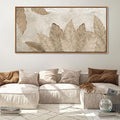 Minimalist & Modern Art for Bedroom Decor Framed Abstract Artwork for Walls Neutral & Contemporary Beige Wall art - Artwork for Living Room and Boho Style Large Abstract Wall Art 20×40IN-Ruum Studio Home