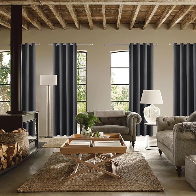 ChrisDowa Custom Blackout Curtain for Bedroom and Living Room. Thermal Insulated Room Darkening Curtain 1 Panel (Custom Size and Color)-Ruum Studio Home