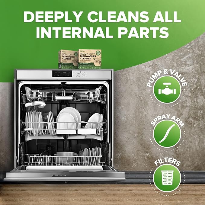 Dishwasher Cleaner + Washing Machine Cleaner Bundle - Heavy Duty Appliance Deep Cleaning, Descaling and Deodorizing.-Ruum Studio Home