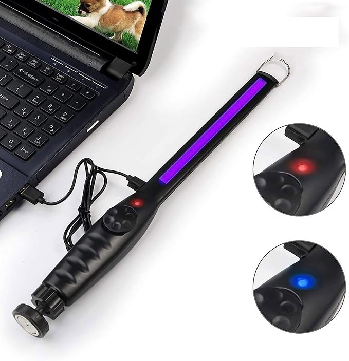 UV Light Sanitizer – Portable UV Light Wand – Rechargeable Handheld Device for Reducing Bacteria and Viruses, Lightweight and Easy to Use-Ruum Studio Home