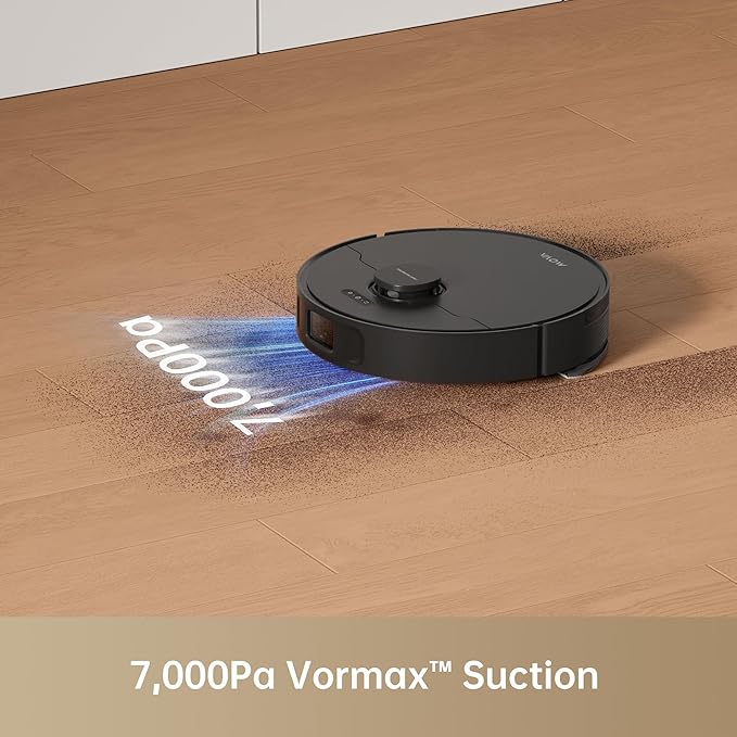MOVA S10 Robot Vacuum Cleaner with 7000Pa Suction, 260 Mins Run Time, Liftable Brush, Self-Charging Robotic Vacuum Cleaner for Home, Pet Hair, Hard Floors, App & Voice Control-Ruum Studio Home
