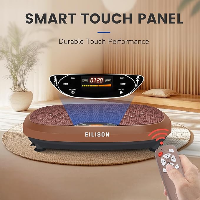 EILISON FitMax 3D XL Vibration Plate Exercise Machine - Whole Body Workout Vibration Platform w/Loop Bands - Lymphatic Drainage Machine for Weight Loss, Shaping, Wellness, Recovery-Ruum Studio Home