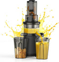 Slow Cold Press Juicer Machines: Masticating Cold Pressed Compact Juicer For Vegetable And Fruit Easy To Clean, Silver Grey-Ruum Studio Home