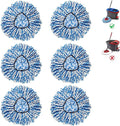 BonusLife 6-Pack Mop Head for O-Ceda RinseClean Spin Mop Refill 2-Tank System Only Easy Cleaning Microfiber Replacement-Ruum Studio Home
