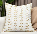 VAGMINE Embroidered Lollipop Pillow Cover - 18x18 Inches Square - 100% Cotton Ivory Decorative Cushion Cover - Sophisticated Embroidery - Neutral Aesthetic for Sofa, Couch, Bed, Living Room-Ruum Studio Home