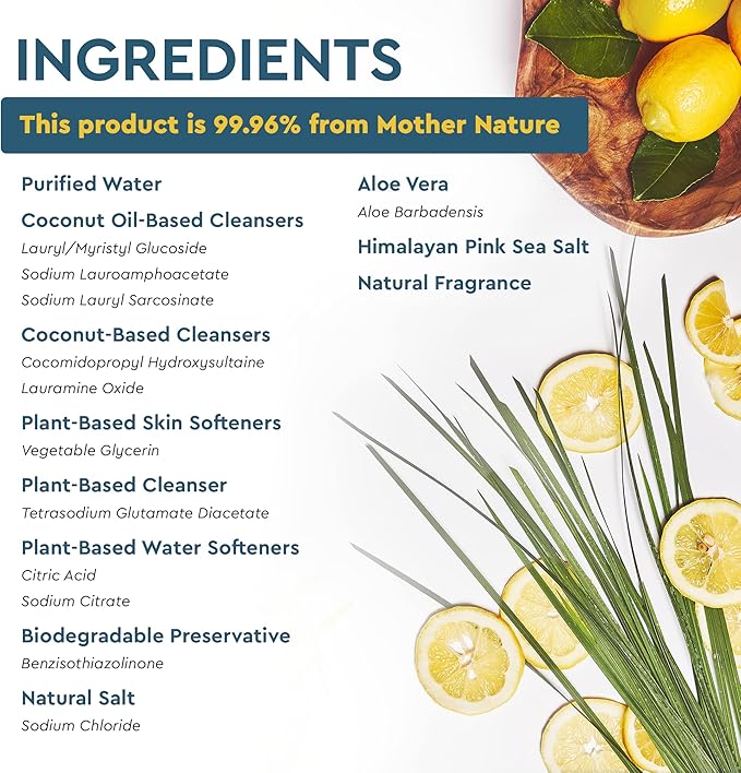Puracy Natural Dish Soap Refill - Skin-Softening Plant-Based Liquid Dishwashing Detergent Soap, Clean-Rinsing Water-Sheeting Formula (Organic Lemongrass, 48 fl oz)-Ruum Studio Home