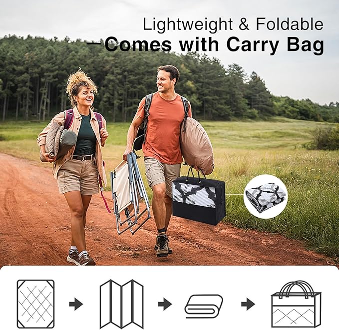 OLANLY Reversible Outdoor Rug 5x8 ft Clearance, Waterproof Outdoor Plastic Straw Rug with Interlacing Pattern, RV Mat for Patio, Camping, Balcony, Deck, Backyard, Black & White-Ruum Studio Home