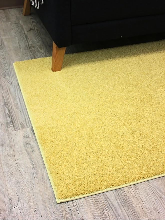 KOECKRITZ Soft and Colorful Kids Classroom Area Rugs (Passes Flammability Pill Test) Many Sizes and Bright Colors to Select from (6' x 6', Lemon)-Ruum Studio Home