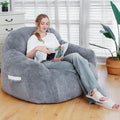 Giant Bean Bag Chair, Oversized Bean Bag Chairs for Adults and Kids, Gaming Chair Stuffed Memory Foam | Storage | Non-Slip, Removable Bean Bag Sofa Comfy Chair for Bedroom, Livingroom-Ruum Studio Home