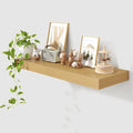 Deep Floating Shelves for Wall | 36 Inch Wide x 12 Inch Deep Floating Shelves | 36W x 12D Rustic Oak Wide Wall Shelves | Bookshelf Laundry Shelf TV Shelf-Ruum Studio Home