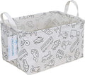 LANGYASHAN Rectangular Storage Bin Collapse Canvas Fabric Cartoon Storage Basket with Handles for Organizing Home Kitchen Boys and Girls Toys Office Closet Shelf Baskets (Rec Vehicle)-Ruum Studio Home