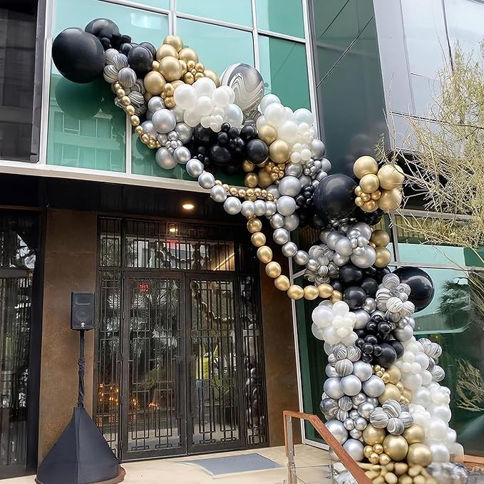 Gold Quick Link Balloons, 60PCS Linking for Balloon Wall Arch Chains, 6inch Linkable for Wedding Birthday Baby Shower Engagement Graduation Party Decorations-Ruum Studio Home