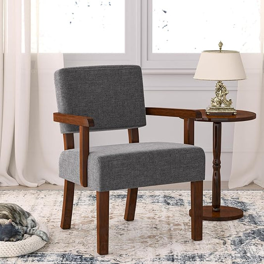 Oversize Accent Chair with Soft Seat and Armrests for Living, Dinning, Bedroom, Reading, Waiting Room-Ruum Studio Home