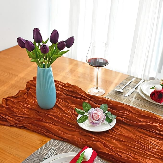 Mandy's Artificial Tulips 20 Stems Grape Purple PU Faux Flowers for Wedding Home Decor 13.5 Inch-Ruum Studio Home