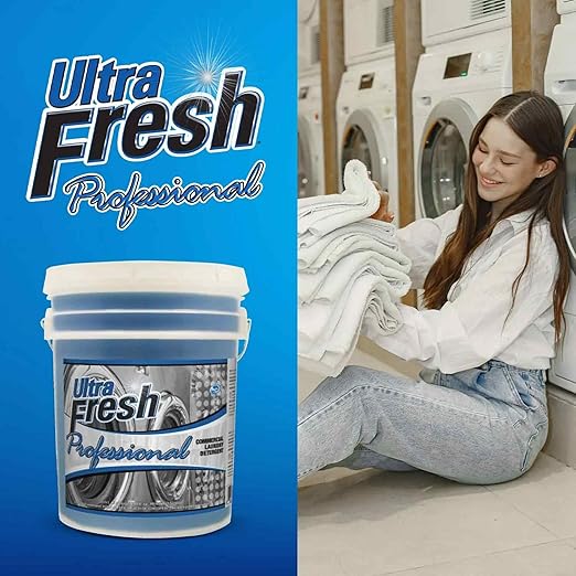 Ultra Fresh® Professional™ Commercial Laundry Detergent, 5 Gallons – Liquid with Easy Dispensing Pump for All Machine Types, up to 640 Loads-Ruum Studio Home